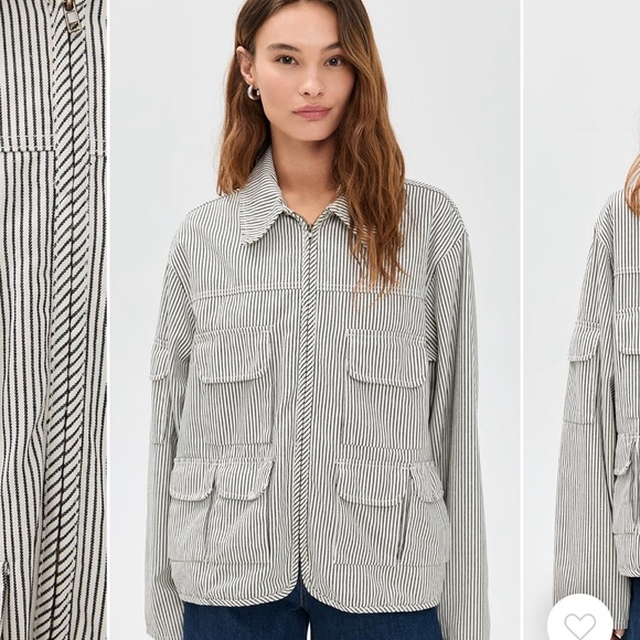 Lioness Renacida Striped Utility Jacket - Picture 1 of 9